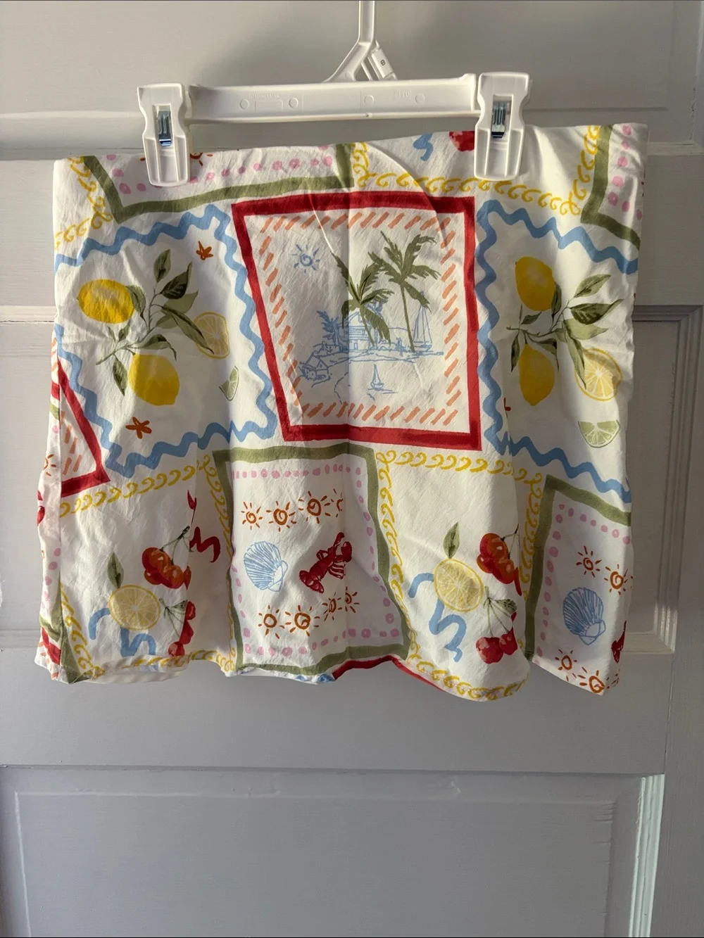 Printed Fruit & Seaside Mini Skort- Multi